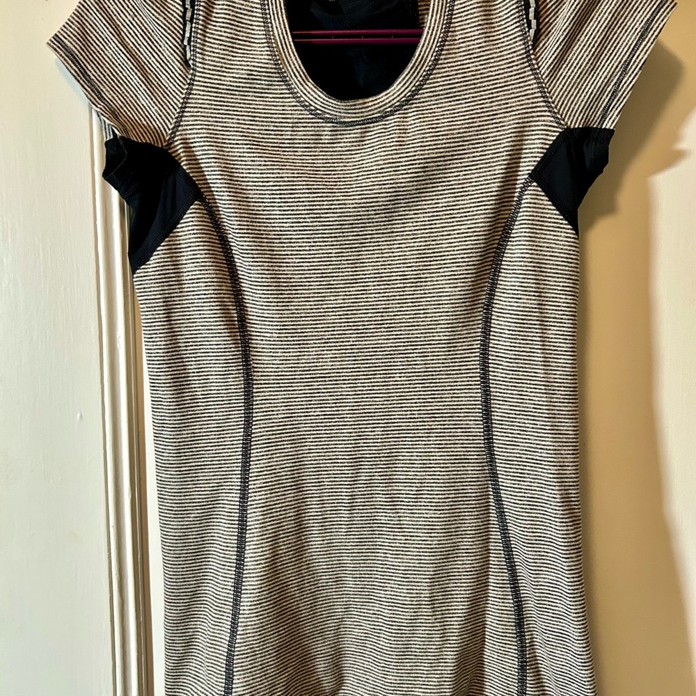 lululemon athletica Striped Black and White Top